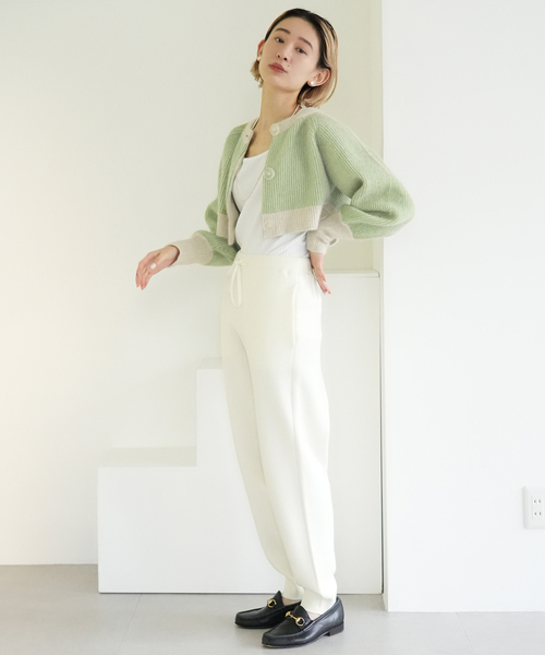 「SLOBE citron.」 ニットカーディガン FREE ブルー レディース_画像7