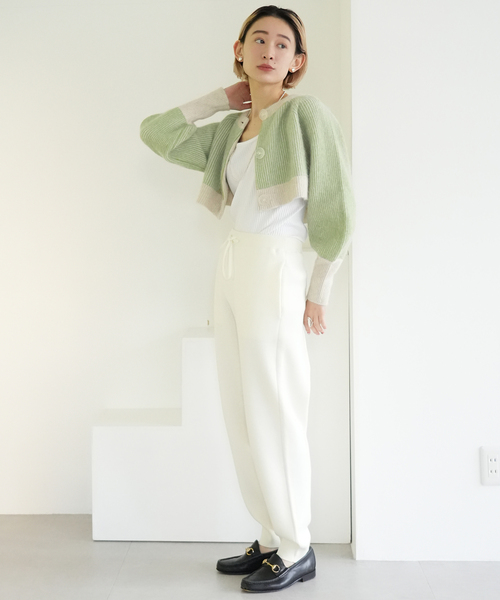 「SLOBE citron.」 ニットカーディガン FREE ブルー レディース_画像10