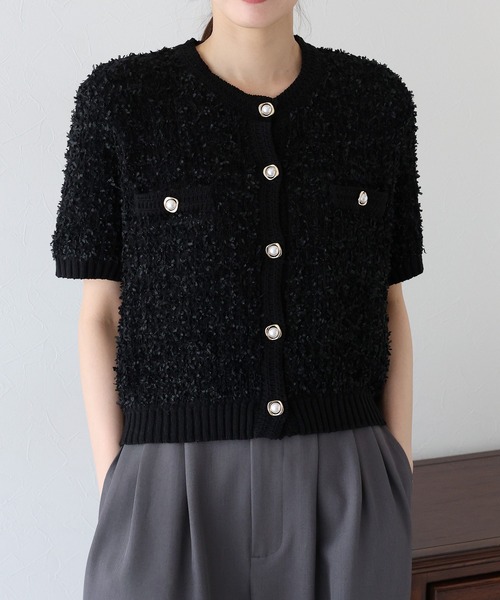 「BLUEEAST」 カーディガン MEDIUM モカ レディース_画像3