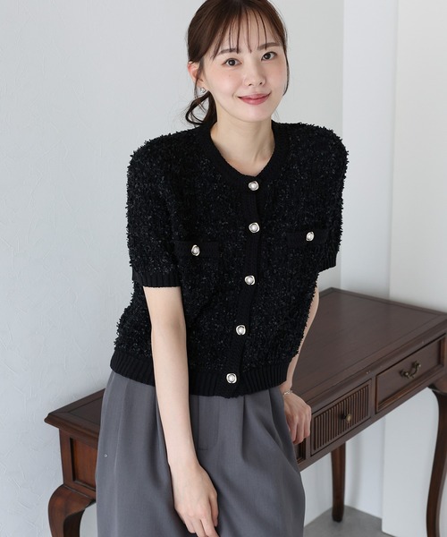 「BLUEEAST」 カーディガン MEDIUM モカ レディース_画像7