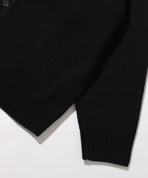 「BEVERLY HILLS POLO CLUB」 ニットカーディガン L ネイビー メンズ_画像6