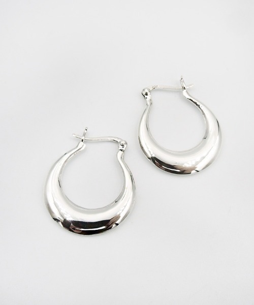   ボールデザイン フープピアス 約2.5cm TONE（トネ） ピアス ボールフープピアスSV925(OG) レディース