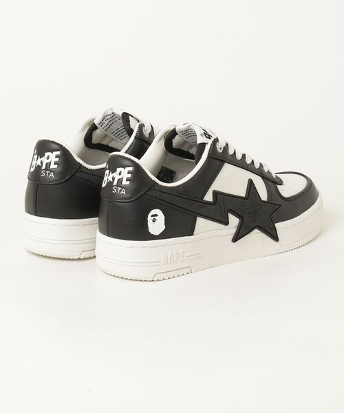 BAPE STA ブラック/ホワイト スニーカー 27cm A BATHING APE（アベイシングエイプ） スニーカー BAPE STA OS #2