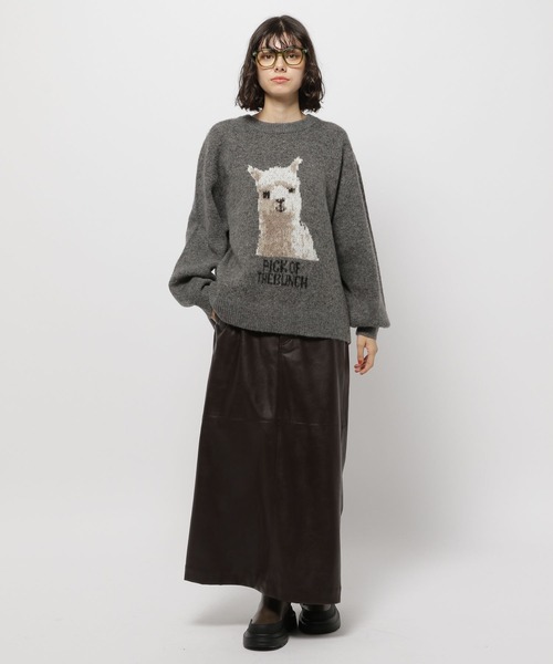 「niko and...」 長袖ニット MEDIUM グリーン レディース_画像4