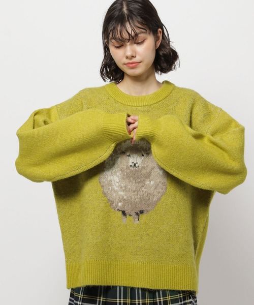 「niko and...」 長袖ニット MEDIUM グリーン レディース_画像9