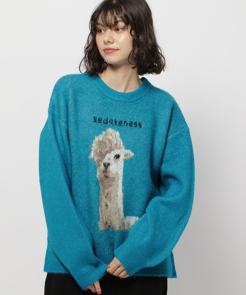 niko and…（ニコアンド） 長袖ニット MEDIUM グリーン レディース