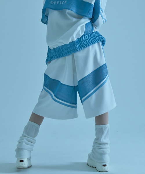 REFLEM 水色ジャージ 短パン付き REFLEM（レフレム） ハーフパンツ FREE ブラック×パープル レディース