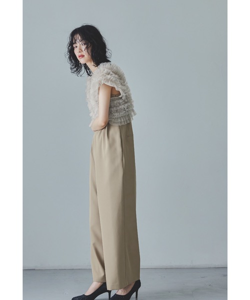 「niana」 ノースリーブブラウス L ベージュ レディース_画像6