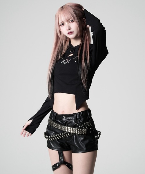 REFLEM（レフレム） tシャツ 「REFLEM/レフレム」フード付きオフショル