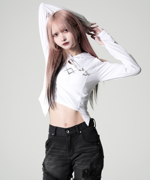 トップス REFLEM REFLEM（レフレム） tシャツ 「REFLEM/レフレム」フード付きオフショル