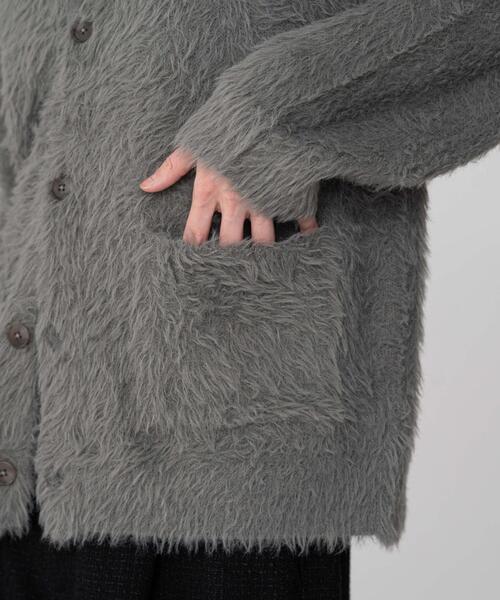 「BROWNY」 ニットカーディガン MEDIUM ホワイト メンズ_画像9