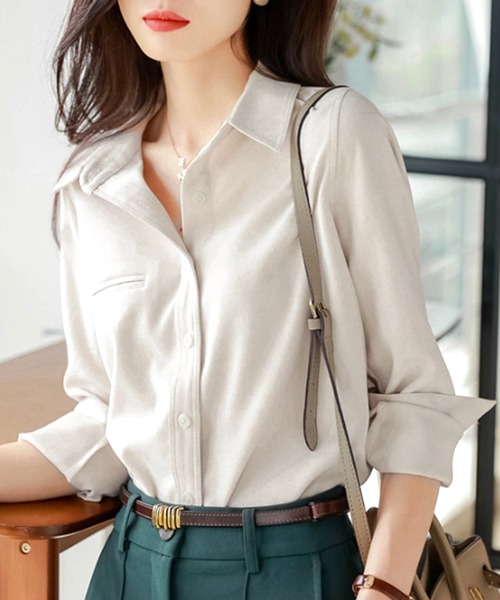 「Amulet」 長袖シャツ M ホワイト レディース_画像9