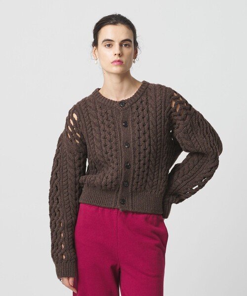 H BEAUTY&YOUTH UNITED ARROWS カーディガン 「H」ケーブル