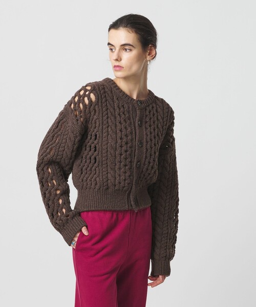 H BEAUTY&YOUTH UNITED ARROWS カーディガン 「H」ケーブル