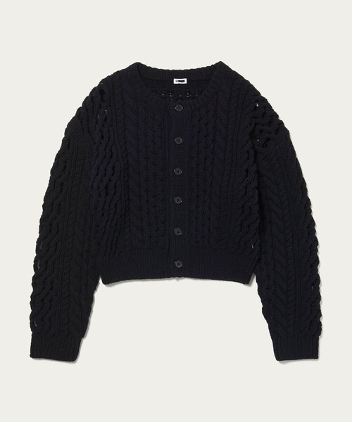 H BEAUTY&YOUTH UNITED ARROWS カーディガン 「H」ケーブル