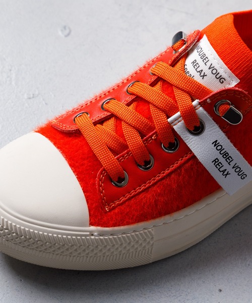 「Noubel Voug Relax」 ローカットスニーカー 22.5cm ブラック×ブラック レディース_画像7