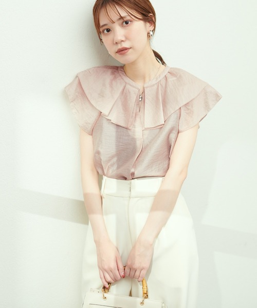 「natural couture」 ノースリーブブラウス FREE グリーン レディース_画像4