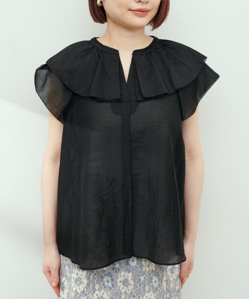 「natural couture」 ノースリーブブラウス FREE グリーン レディース_画像6