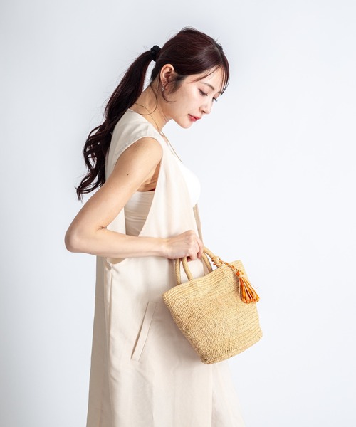 かごバッグ カゴバッグ 「LIMAIA/リマイア」ラフィア素材 かごバッグ