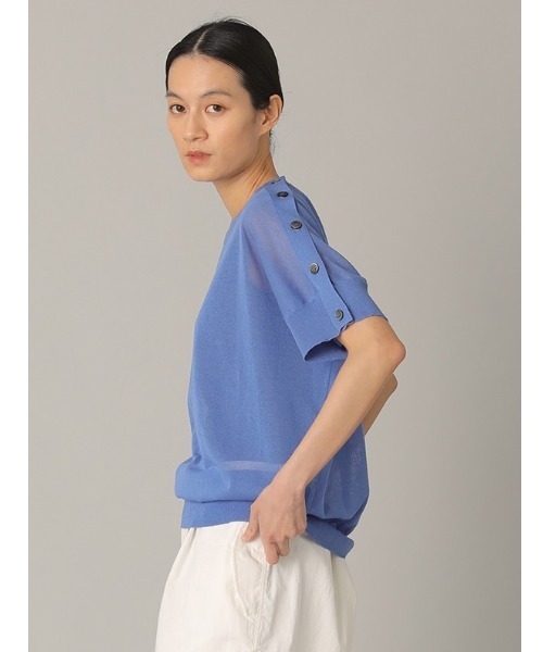 「ZUCCa」 半袖ニット M size ブラック レディース_画像5