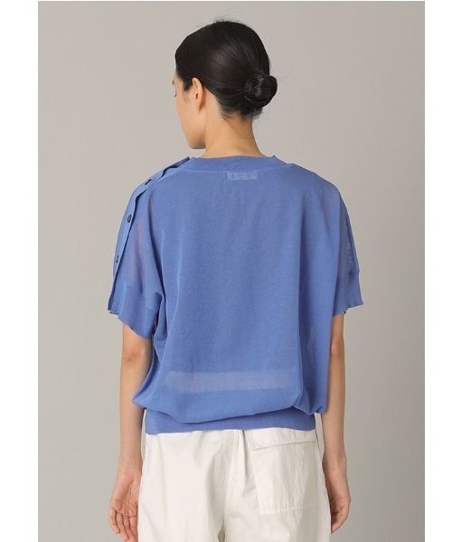 「ZUCCa」 半袖ニット M size ブラック レディース_画像6