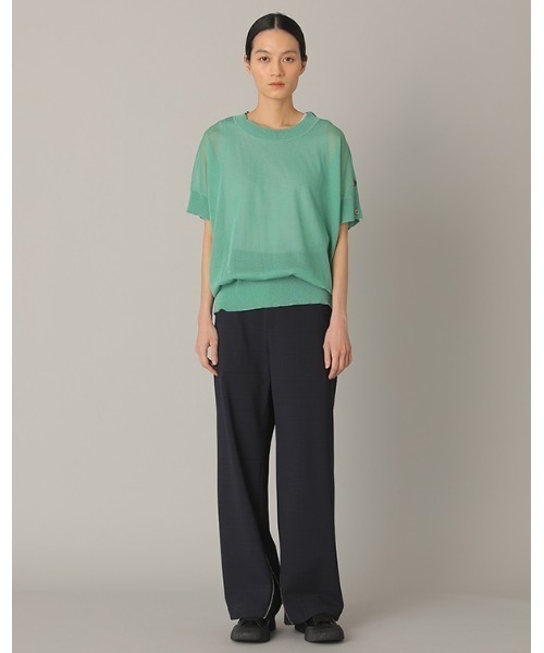 「ZUCCa」 半袖ニット M size ブラック レディース_画像9
