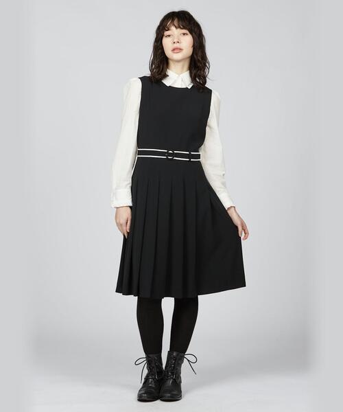 「To b. by agnes b.」 ノースリーブワンピース 38 ブラック レディースの画像
