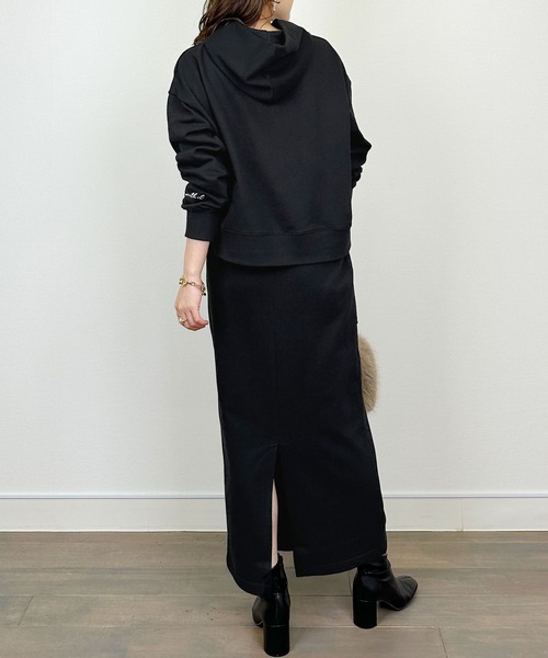 「Aima+saie」 ニットスカート M ブラック レディース_画像3