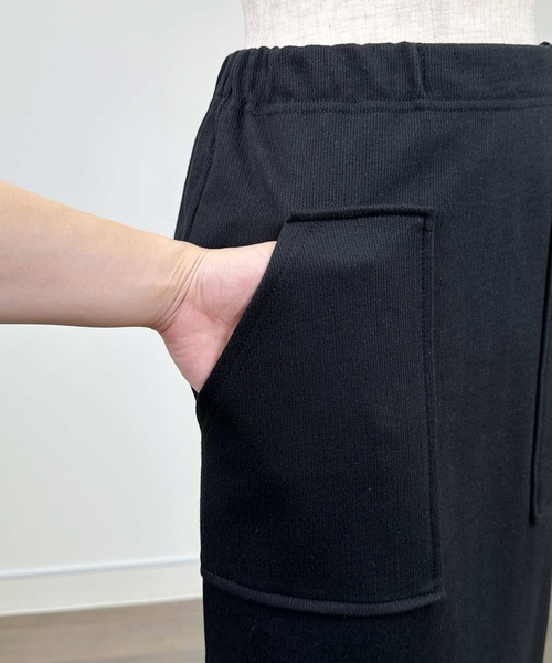 「Aima+saie」 ニットスカート M ブラック レディース_画像8