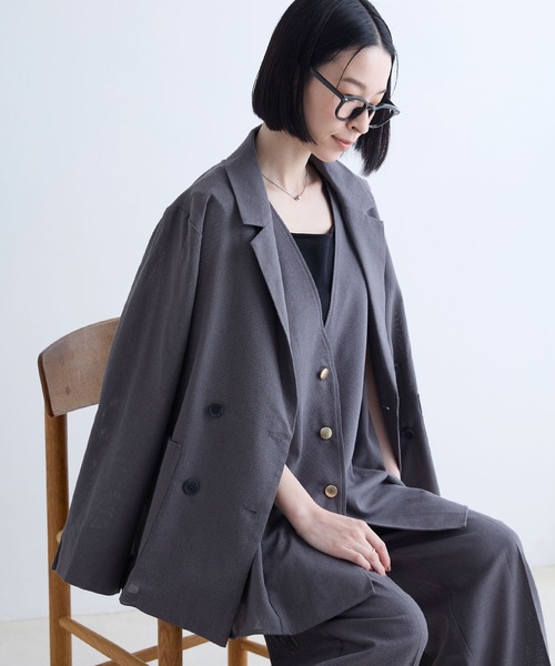 Aunely ジャケット テーラードジャケット レディース : ZOZOTOWN Yahoo