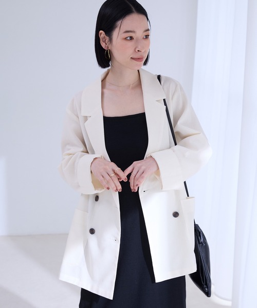 Aunely ジャケット テーラードジャケット レディース : ZOZOTOWN Yahoo