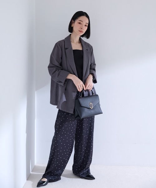 Aunely ジャケット テーラードジャケット 「Aunely」すぐサラ シアー