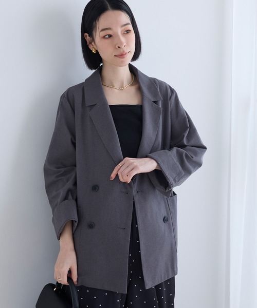 Aunely ジャケット テーラードジャケット レディース : ZOZOTOWN Yahoo