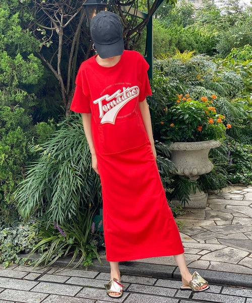 「AVIE」 Tシャツワンピース 38 ブラック レディース_画像4