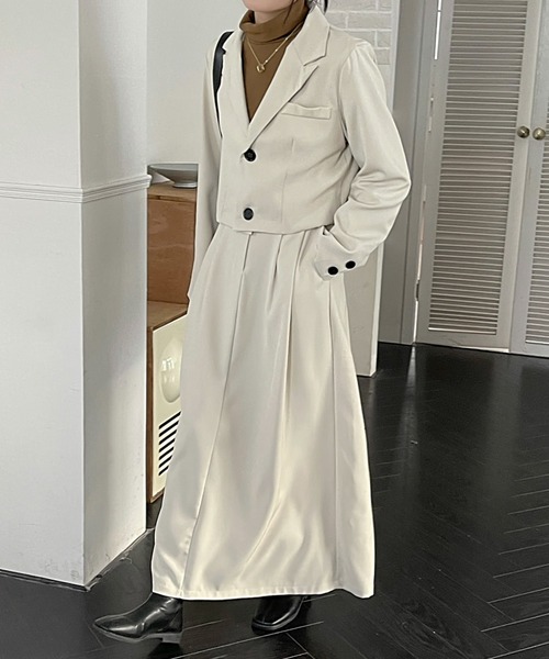 「emi+」 セットアップ M チャコールグレー レディース_画像3