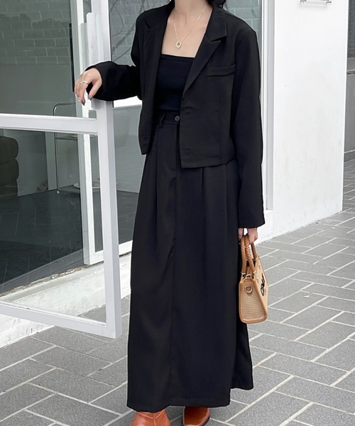 「emi+」 セットアップ M チャコールグレー レディース_画像4