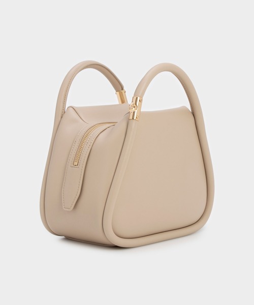 「CHARLES & KEITH」 2WAYバッグ M ライトブルー レディース_画像9