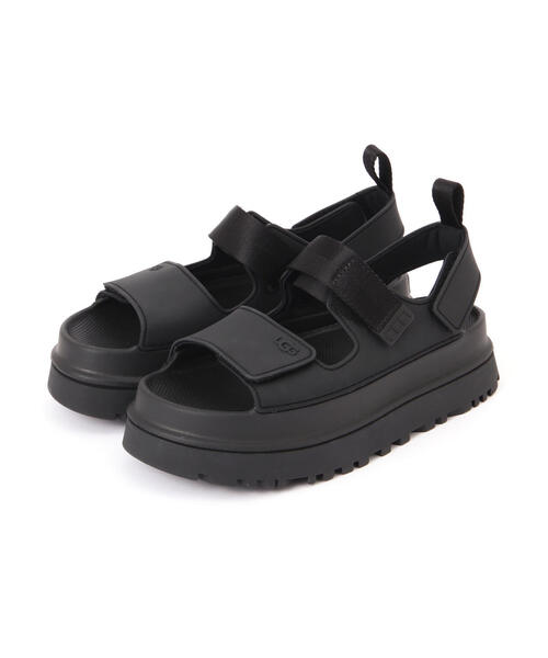 「UGG」 フラットサンダル 6 ブラック レディース_画像2