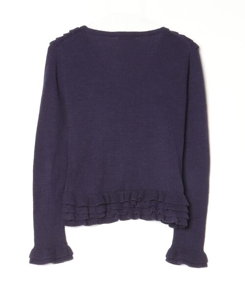 「NARACAMICIE」 フリルカーディガン 0 パープル レディース_画像2