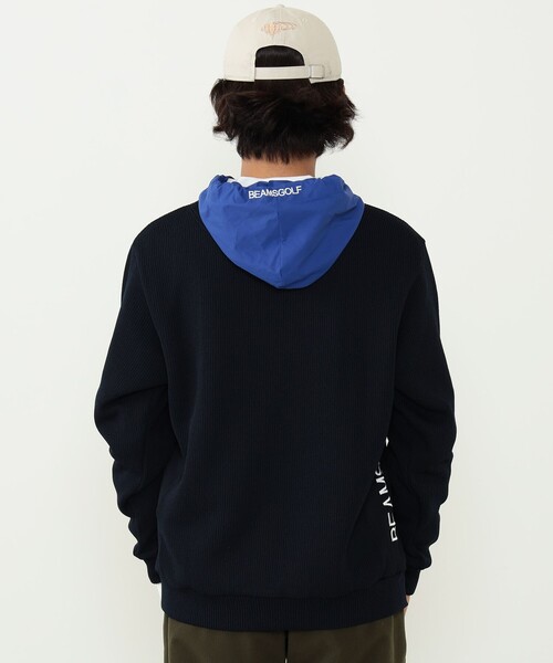 「BEAMS GOLF」 プルオーバーパーカー M ホワイト メンズの画像