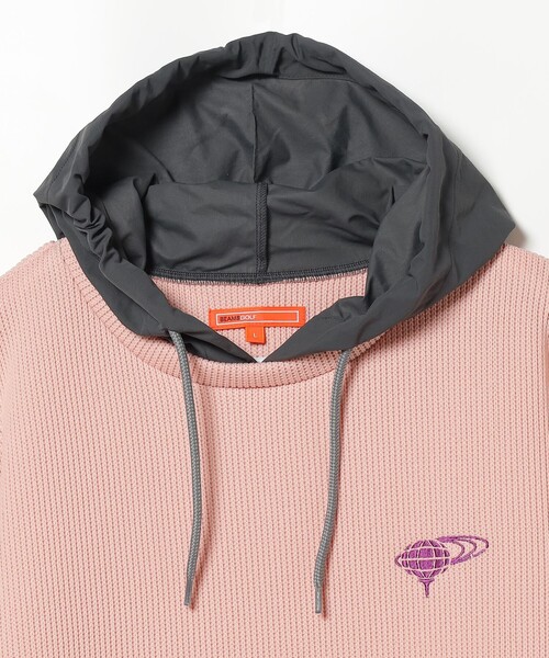 「BEAMS GOLF」 プルオーバーパーカー M ホワイト メンズの画像