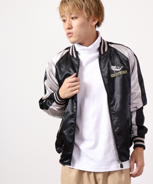 「うる星やつら」 スカジャン M ブラック メンズ_画像3