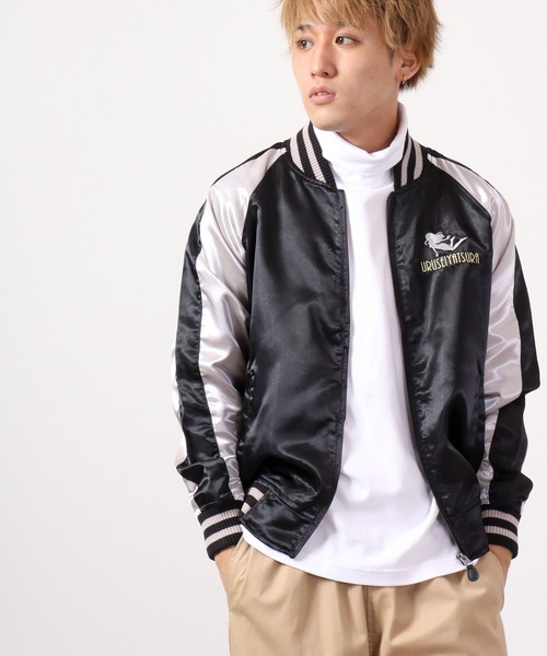 「うる星やつら」 スカジャン M ブラック メンズ_画像4