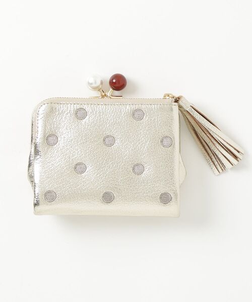 「perche」 財布 FREE ゴールド系その他 レディース_画像2