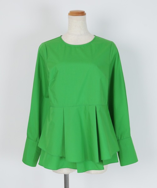 「ur's」 長袖ブラウス S グリーン レディース_画像2
