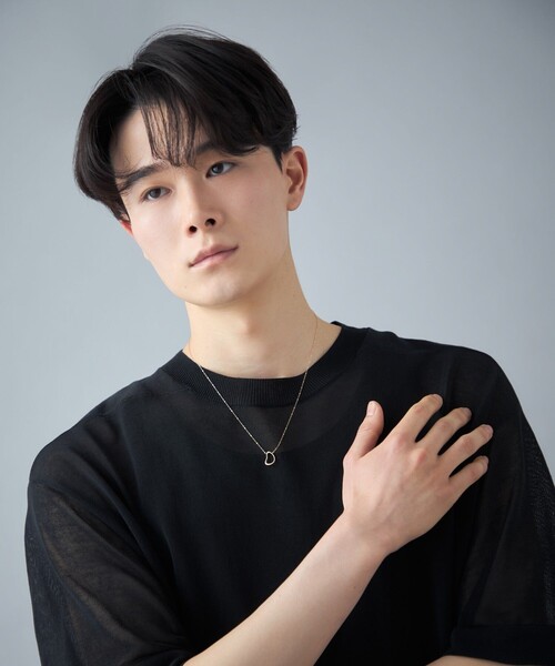 ネックレス K10YG ロングネックレス ユニーク レディースの画像