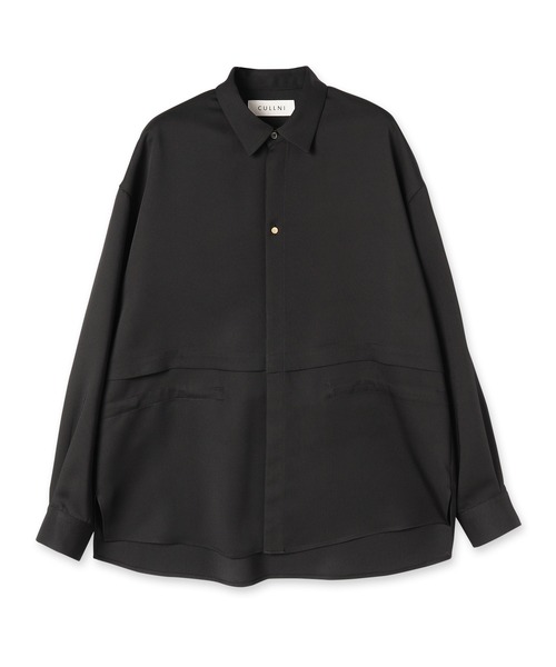 CULLNI ブラック長袖シャツ CULLNI（クルニ） 長袖シャツ 1 ブラック メンズ : ZOZOTOWN Yahoo!店