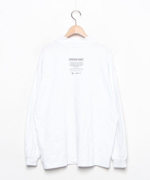「SUPERTHANKS」 長袖Tシャツ S ホワイト メンズ_画像2