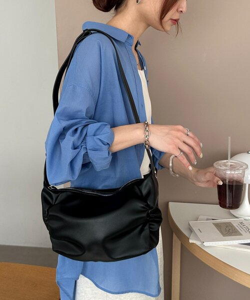 Discoat（ディスコート） ショルダーバッグ バッグ サイドギャザーワン