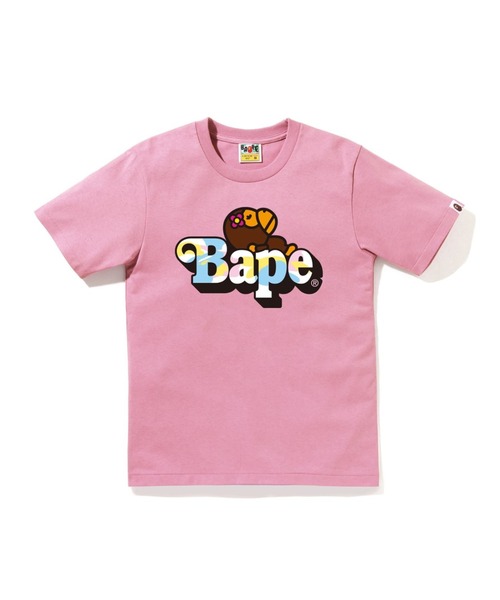 tシャツ NEW MULTI CAMO BABY LISA ON BAPE TEE レディースの画像